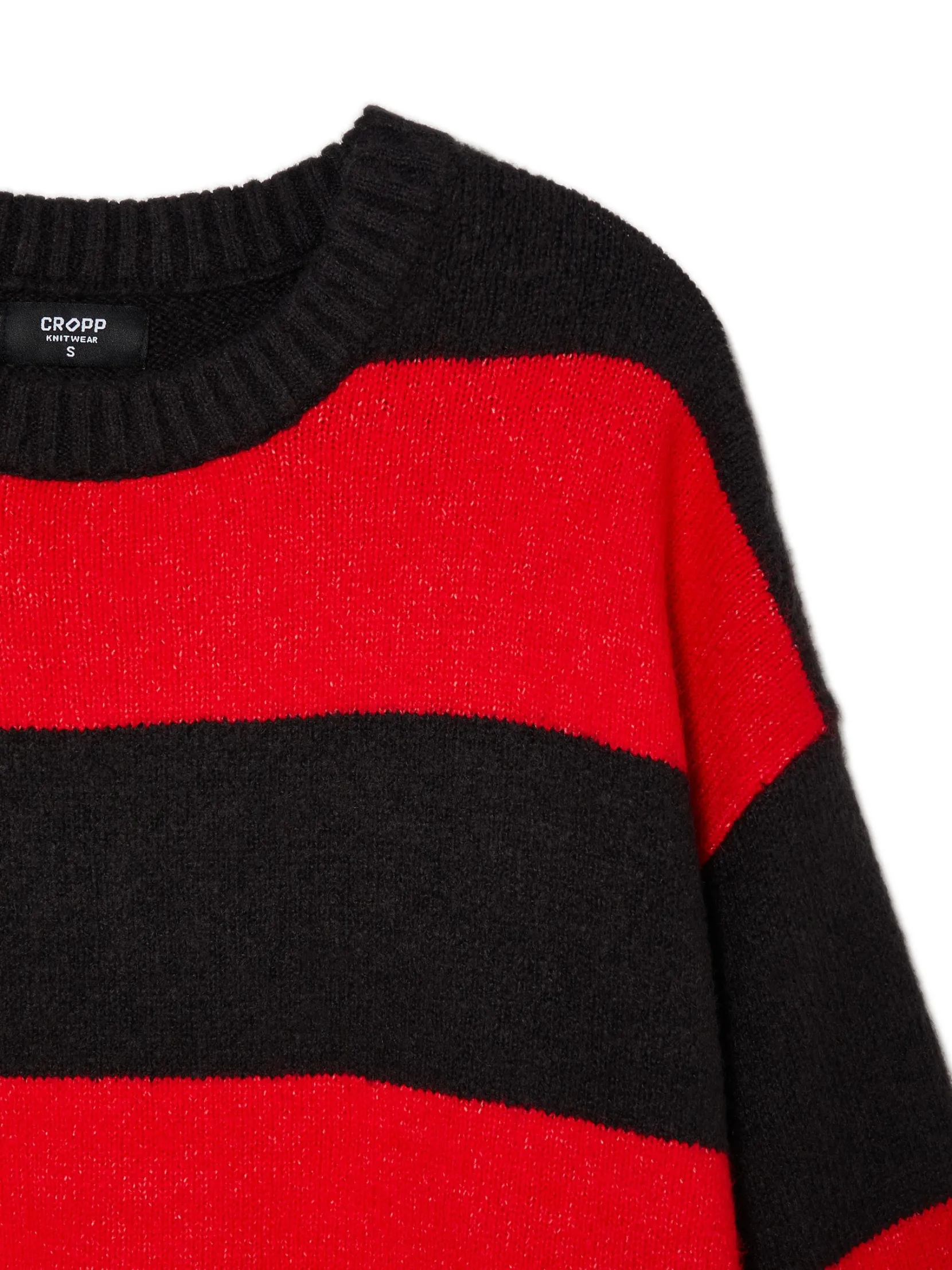 Sale Czarno- sweter w paski Swetry