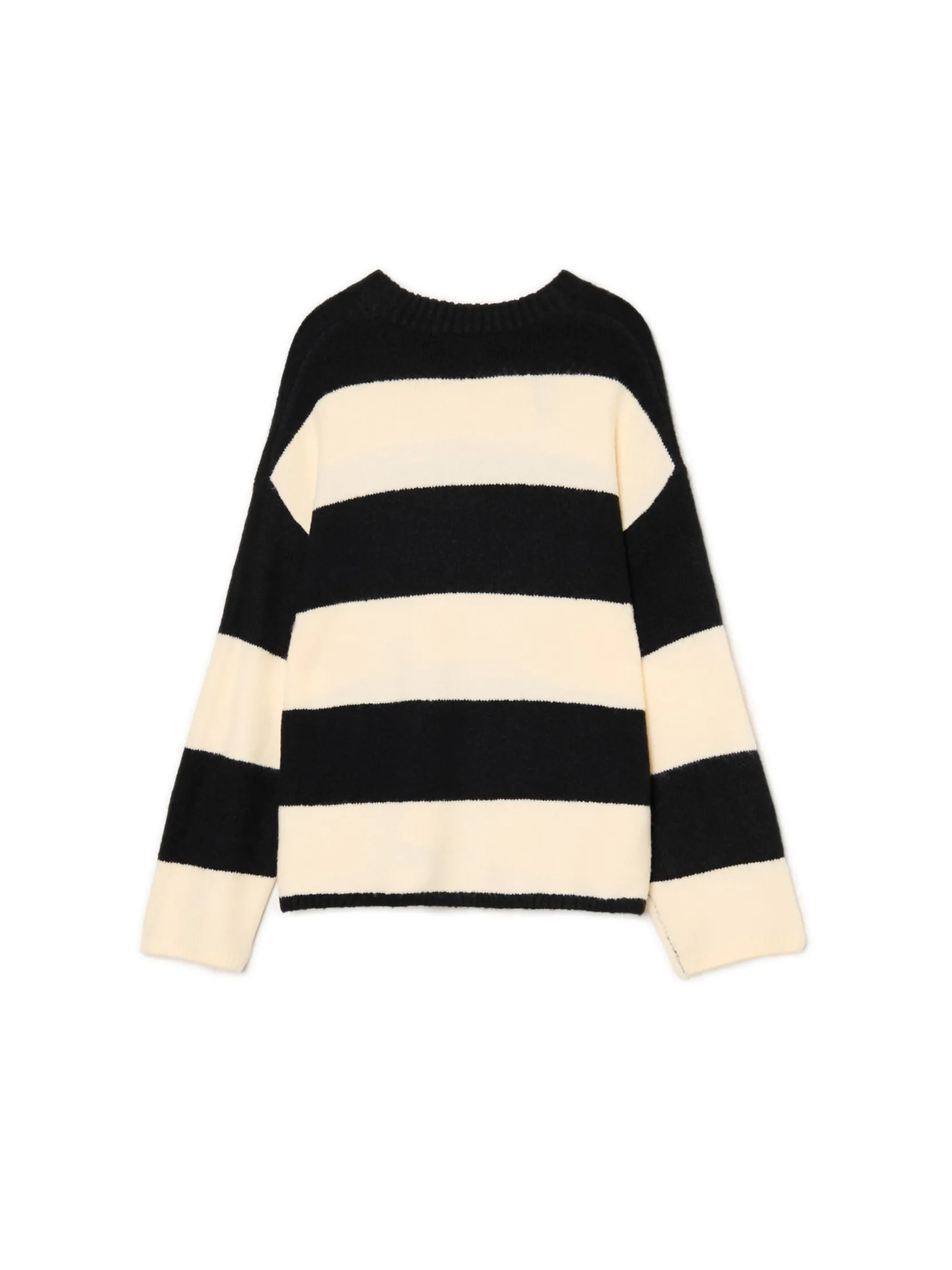 Hot Czarno- sweter w paski Swetry