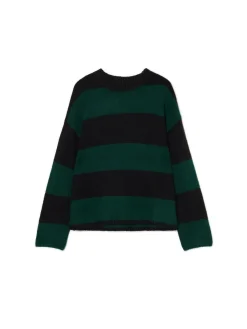 Clearance Czarno- sweter w paski Swetry