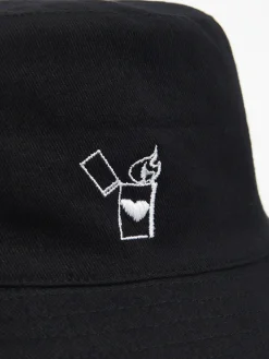 Clearance kapelusz bucket hat z haftem Czapki
