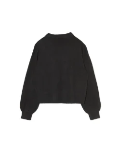 Outlet sweter z kontrastowym nadrukiem Swetry