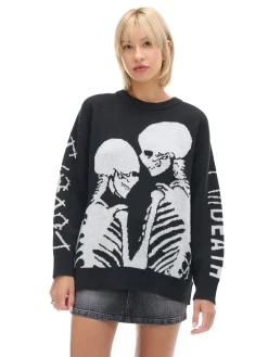 New sweter z motywem kościotrupów Swetry