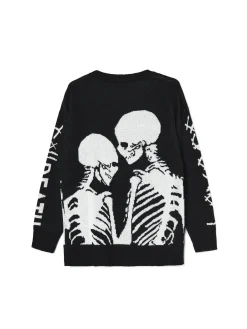 New sweter z motywem kościotrupów Swetry