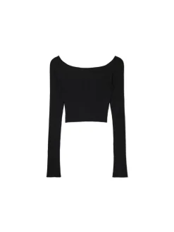 Discount sweter z odkrytymi ramionami Swetry