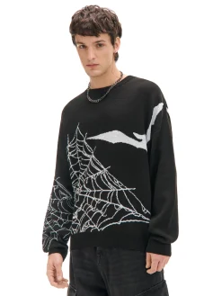 Discount sweter z pająkiem Swetry