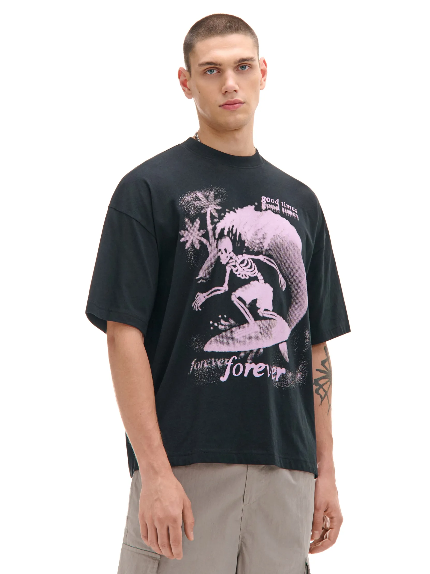 Hot T-shirt boxy z nadrukiem Koszulki