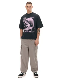 Hot T-shirt boxy z nadrukiem Koszulki