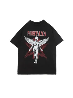 Sale T-shirt oversize z grafiką Nirvana UNISEX Unisex|Unisex