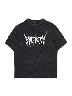 Hot T-shirt z efektem acid wash Koszulki