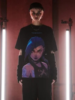 Outlet T-shirt z Jinx z Arcane Koszulki, Topy