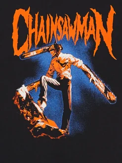 Clearance t-shirt z nadrukiem Chainsaw Man Koszulki