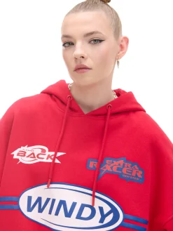 Online Czerwona bluza z motywem racingowym UNISEX Unisex|Unisex