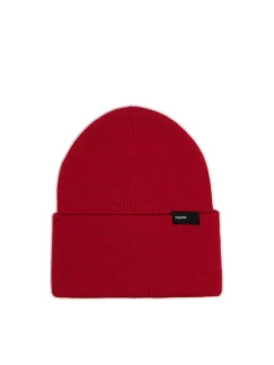 Sale Czerwona czapka beanie Czapki|Basic