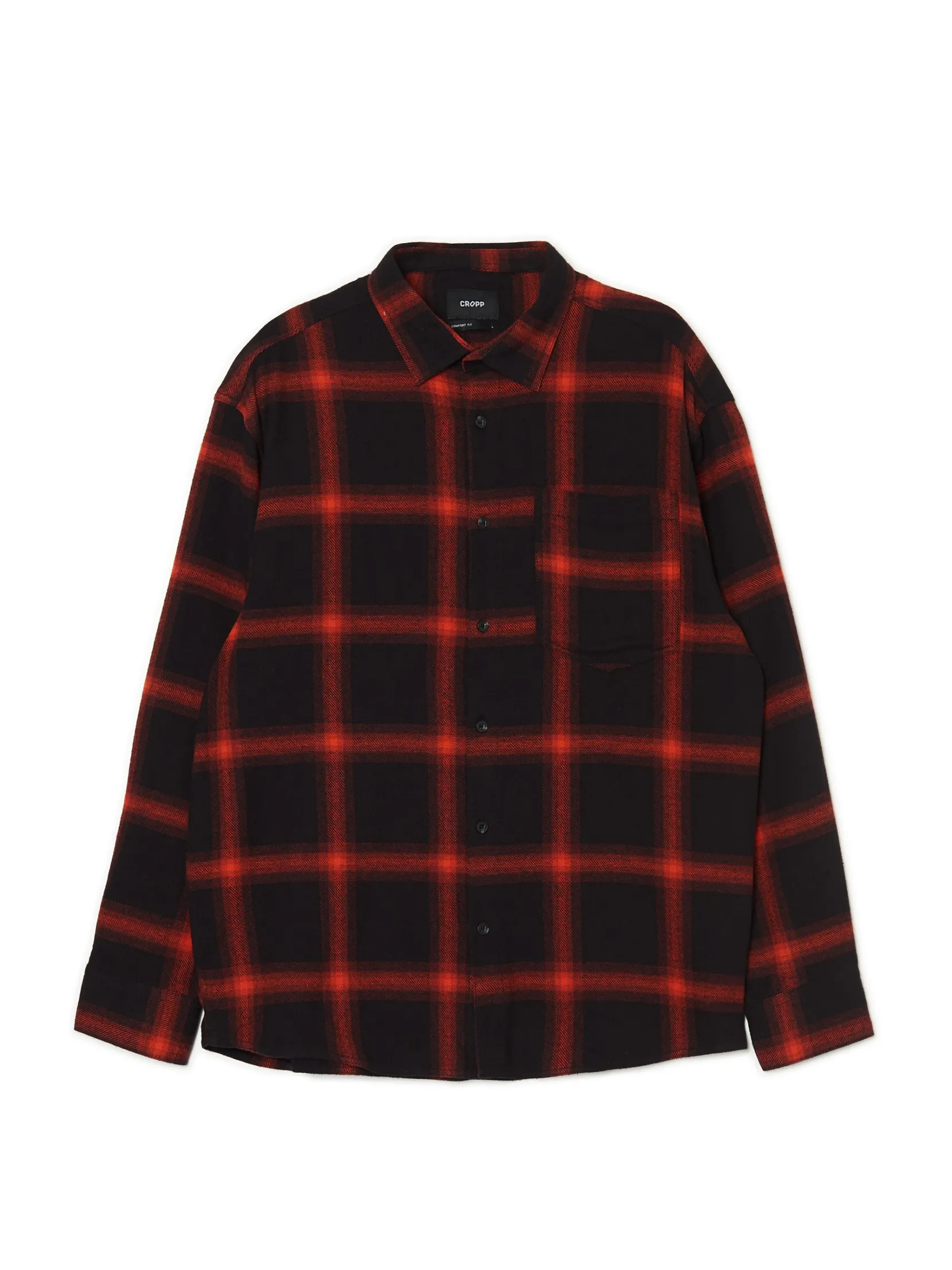 Clearance Czerwona flanelowa koszula w kratę Koszule