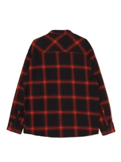 Clearance Czerwona flanelowa koszula w kratę Koszule