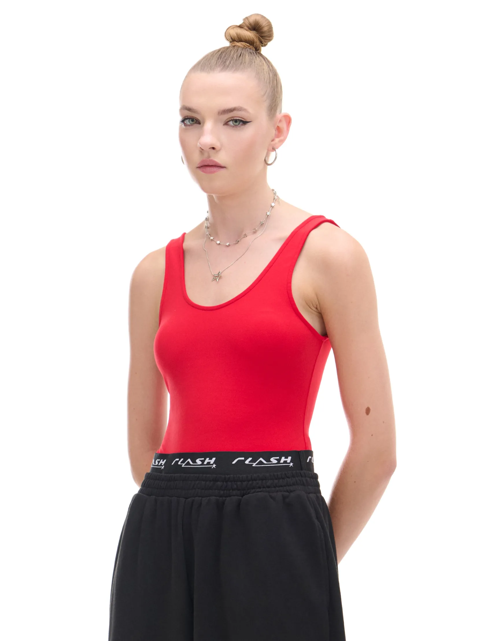 Clearance Czerwone body Koszulki, Topy