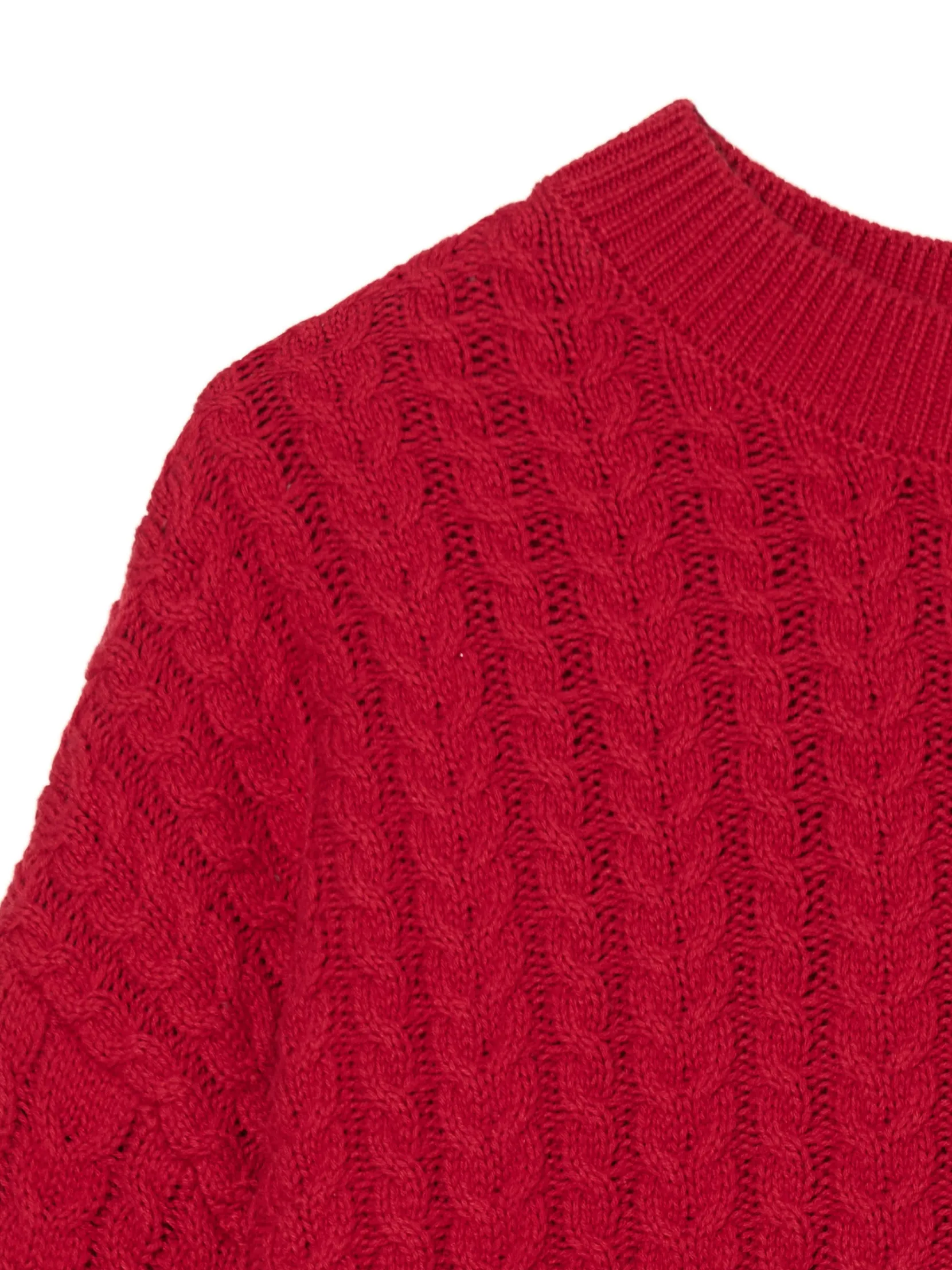 Sale sweter z warkoczowym splotem Swetry