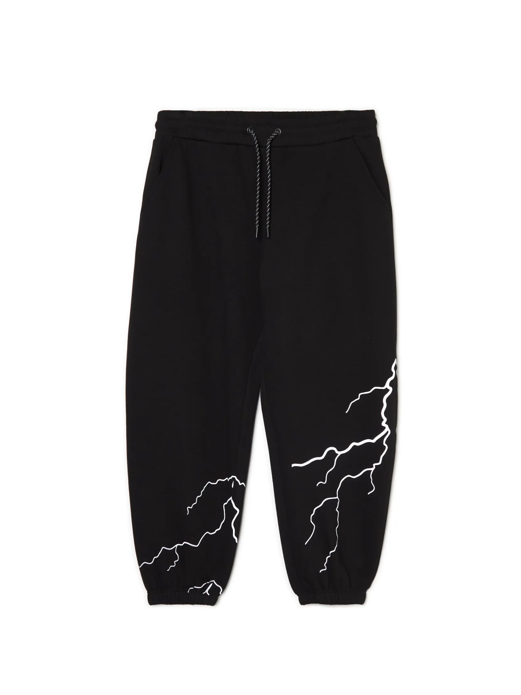 Best Dresowe joggery z odblaskowym printem Spodnie
