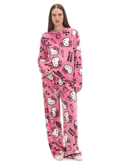 Discount Dwuczęściowa pluszowa piżama Hello Kitty Cozy|Piżamy