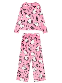 Discount Dwuczęściowa pluszowa piżama Hello Kitty Cozy|Piżamy