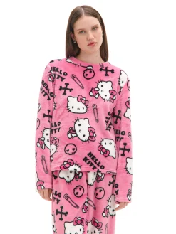 Discount Dwuczęściowa pluszowa piżama Hello Kitty Cozy|Piżamy