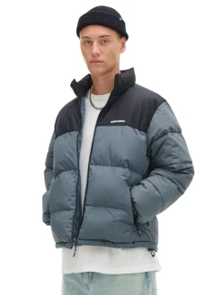 Hot Dwukolorowa kurtka puffer Kurtki Zimowe|Kurtki, Płaszcze