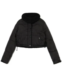Discount Dwustronna czarna kurtka puffer Kurtki, Płaszcze