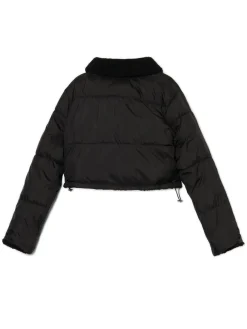 Discount Dwustronna czarna kurtka puffer Kurtki, Płaszcze