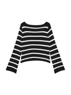 Clearance Dzianinowy sweter w paski Swetry