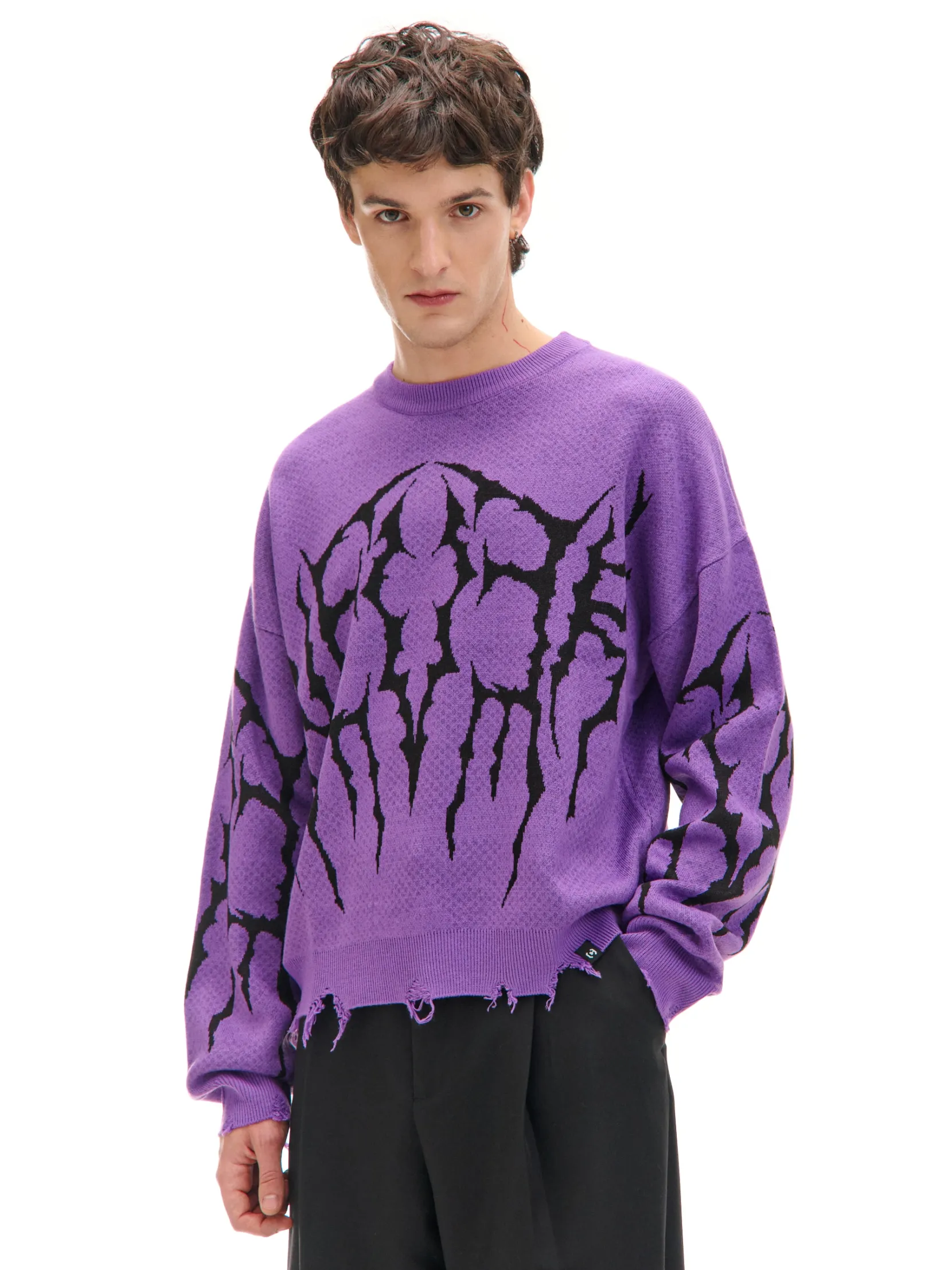 Hot sweter z nadrukiem Swetry