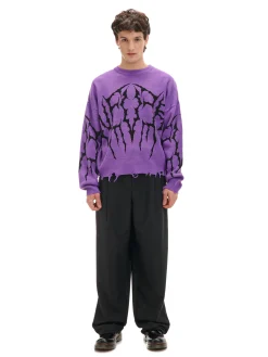 Hot sweter z nadrukiem Swetry
