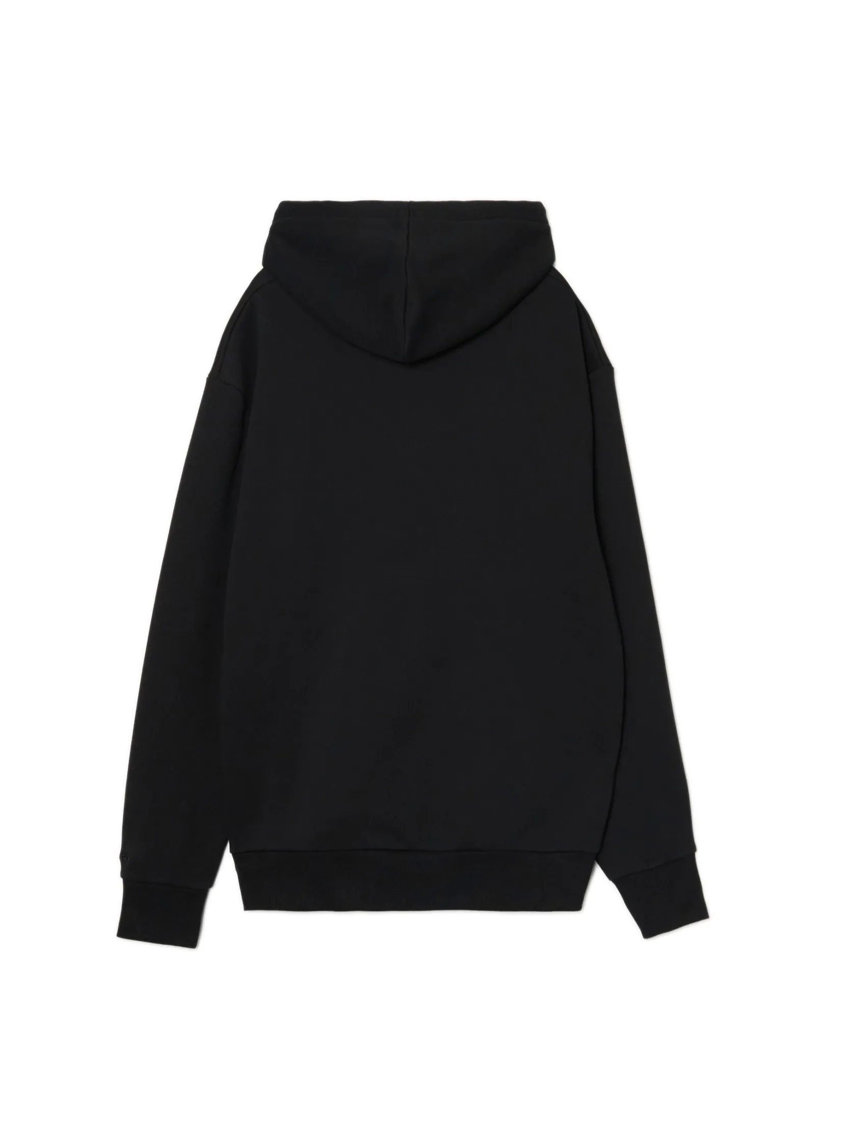 Hot Gładka czarna bluza z kapturem Bluzy