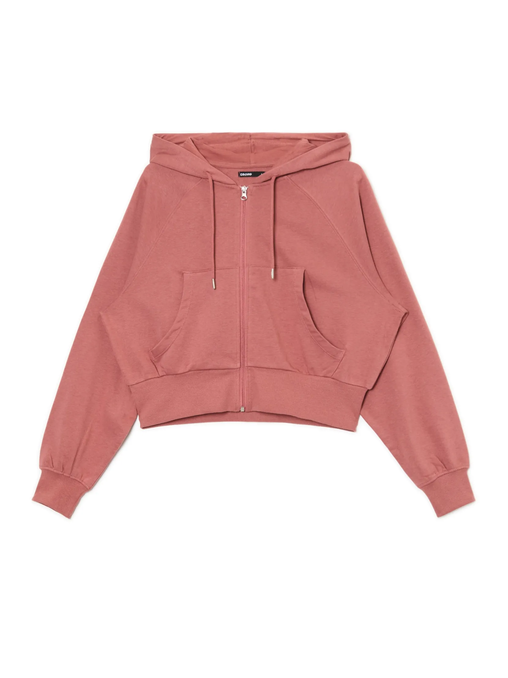 Hot Gładka rozpinana bluza z kapturem Bluzy
