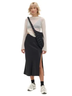 Discount Gładki sweter Swetry