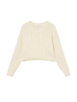 Hot Gładki sweter Swetry
