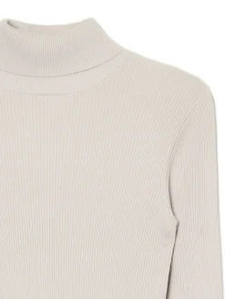 Fashion Gładki sweter z półgolfem Swetry