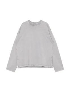 Online Gładki szary T-shirt longsleeve UNISEX Unisex|Unisex