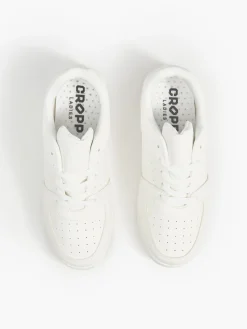 Hot Gładkie białe sneakersy Sneakersy