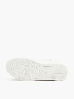 Hot Gładkie białe sneakersy Sneakersy