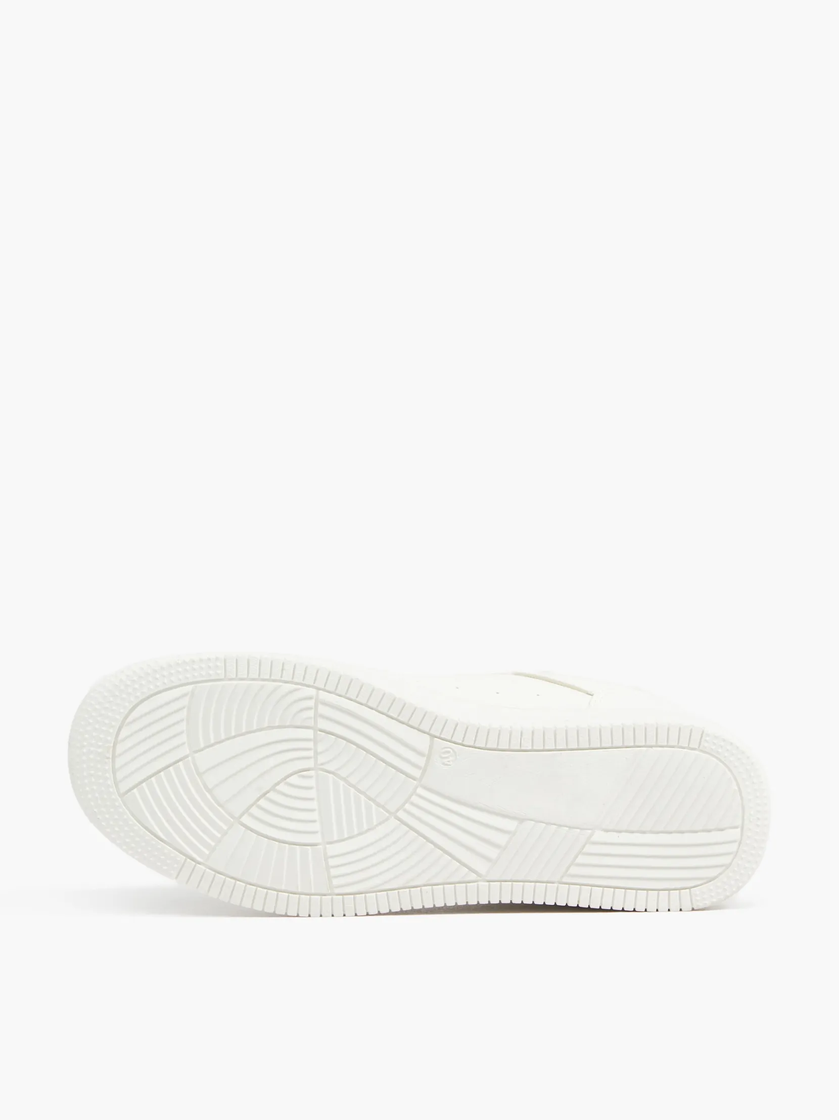 Hot Gładkie białe sneakersy Sneakersy