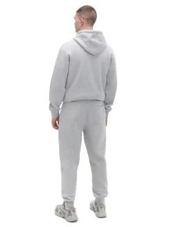 Outlet Gładkie szare joggery regular Spodnie|Sety