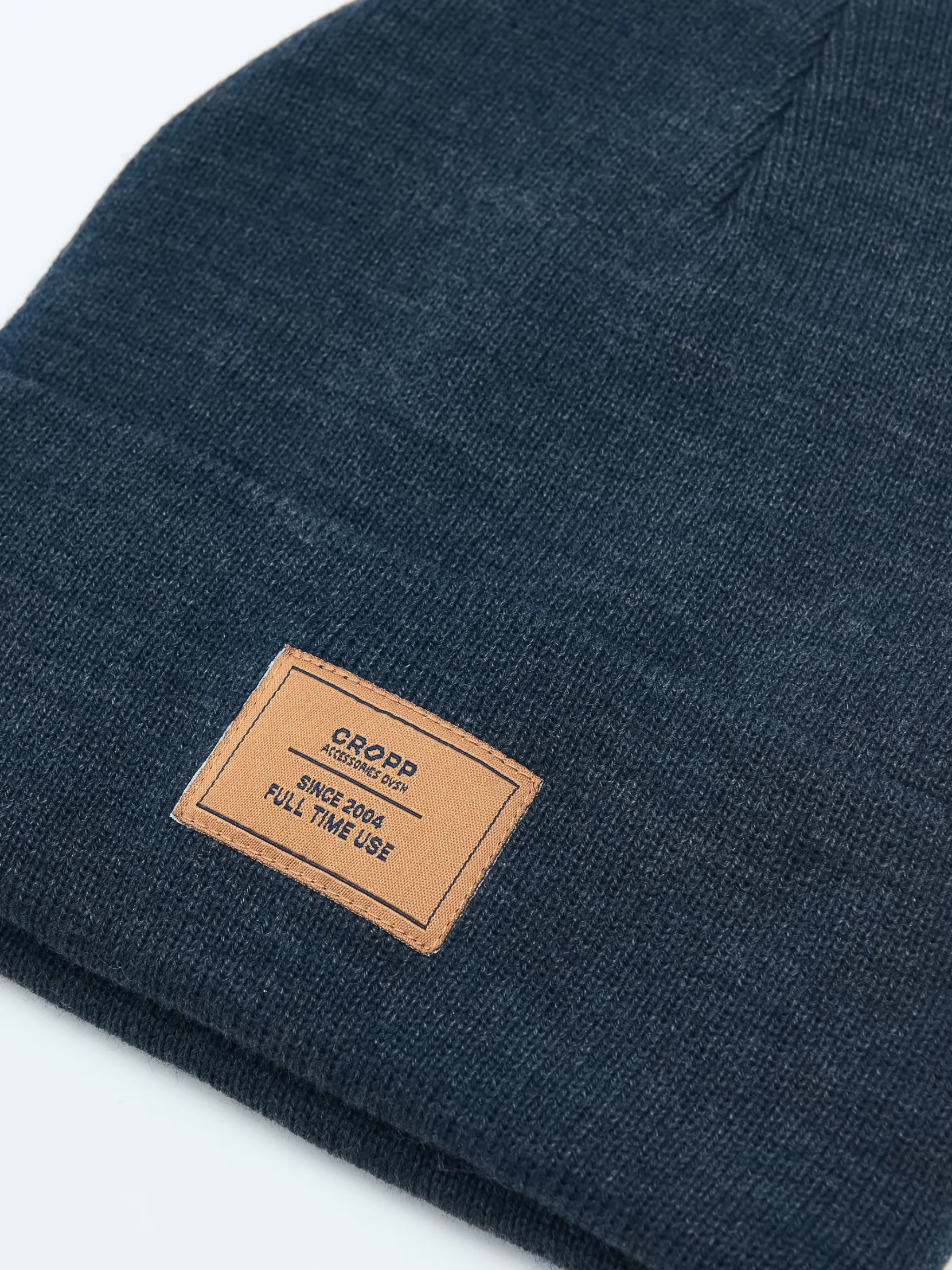 Outlet Granatowa czapka beanie Czapki