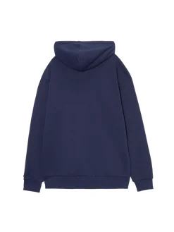 Fashion Granatowa rozpinana bluza z kapturem Bluzy