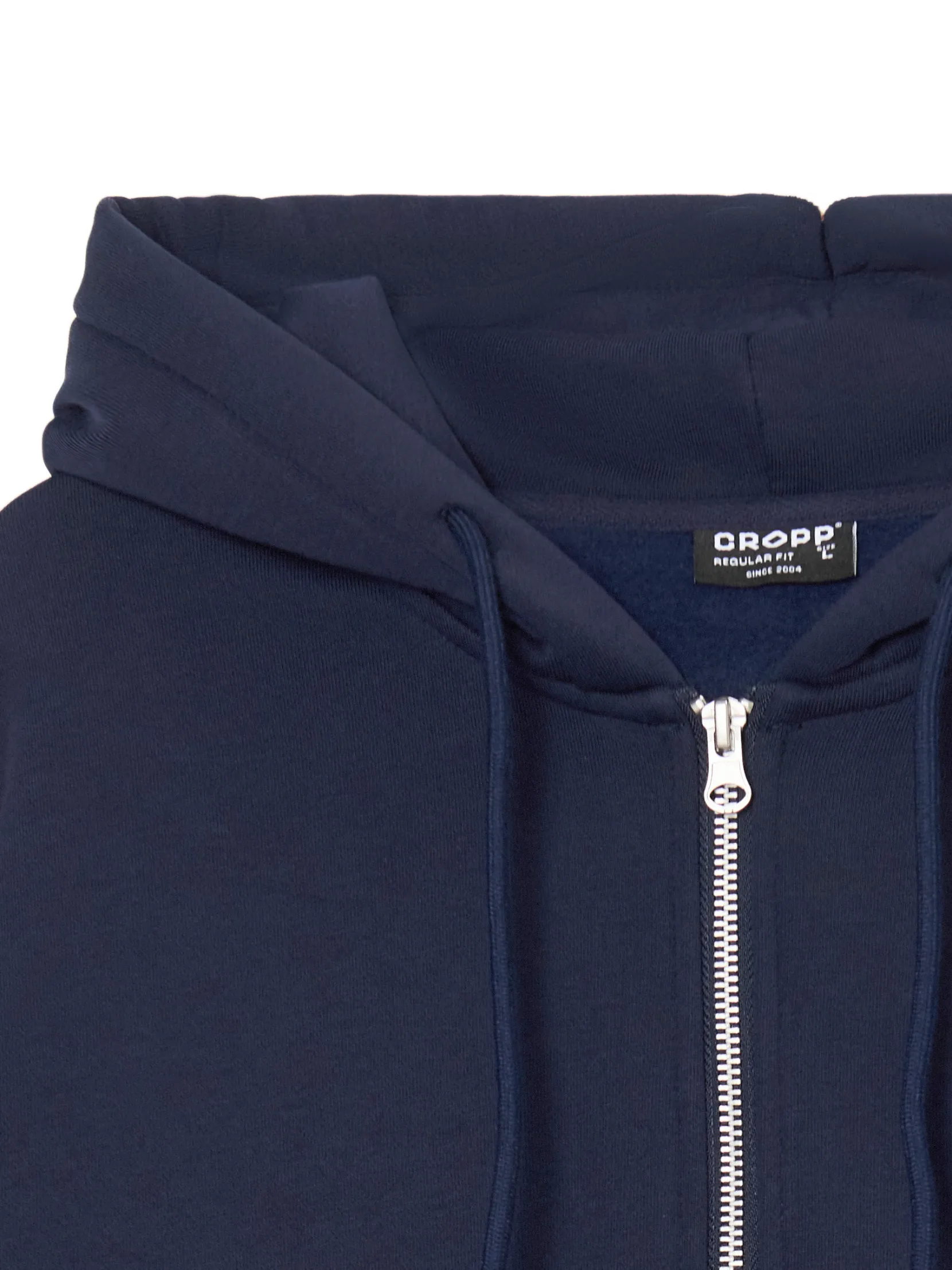Fashion Granatowa rozpinana bluza z kapturem Bluzy