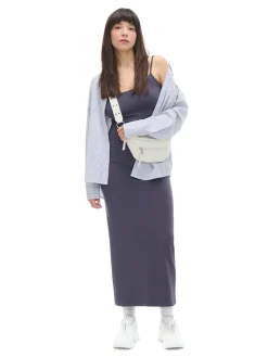 New Granatowa sukienka maxi Sukienki, Kombinezony