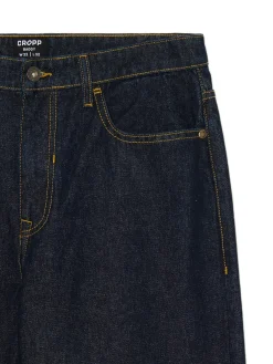 Hot Granatowe jeansy baggy Jeansy|Baggy