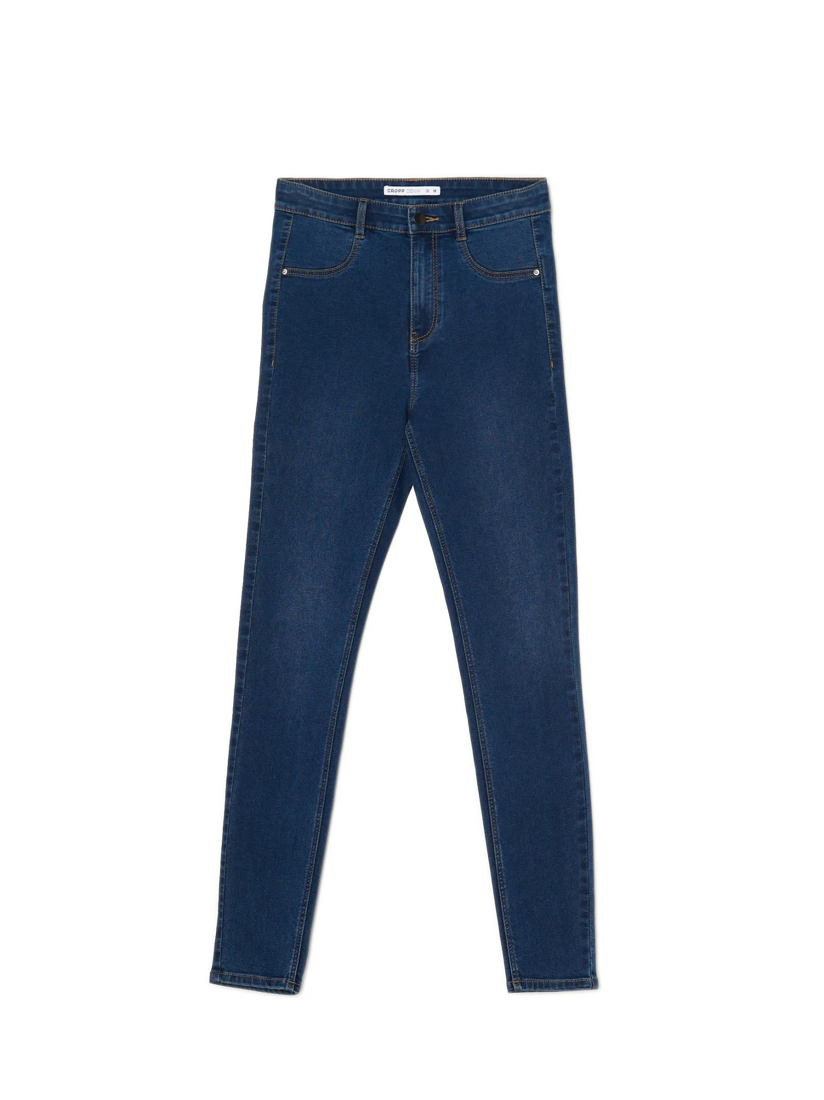 Discount Granatowe jeansy skinny Jeansy