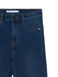 Discount Granatowe jeansy skinny Jeansy