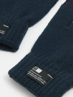 Sale Granatowe zimowe rękawiczki Rękawiczki|Basic