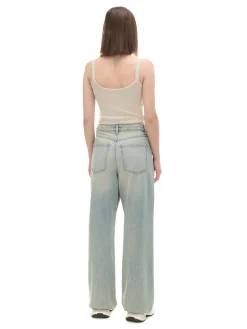 Hot Jasne jeansy baggy Jeansy
